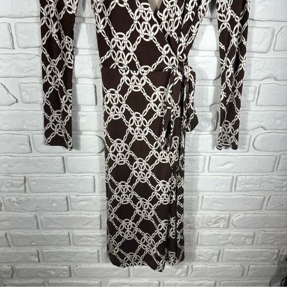 Trina Turk Silk Long Sleeve Wrap Dress Size Small - Picture 9 of 9